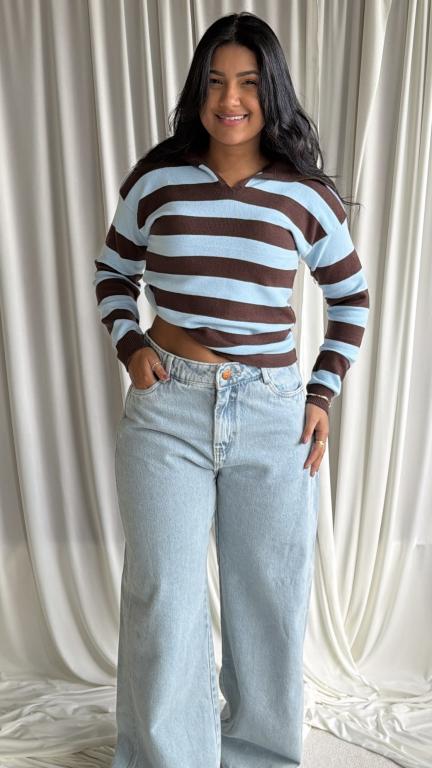 Blusa Modal Listrada